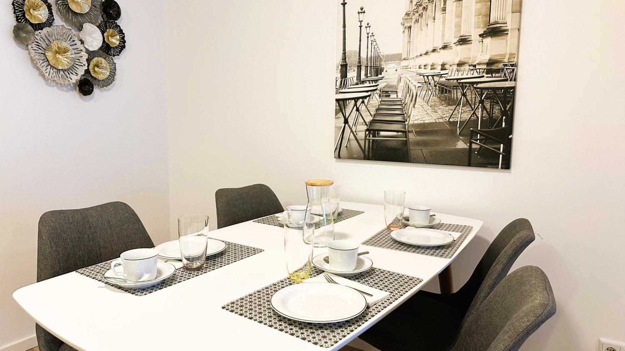 Bohnapartments - Nordkap-Suiten - Gratis Parkplatz - Moderner Neubau - Erdgeschoss - Fussbodenheizung エアフルト 部屋 写真