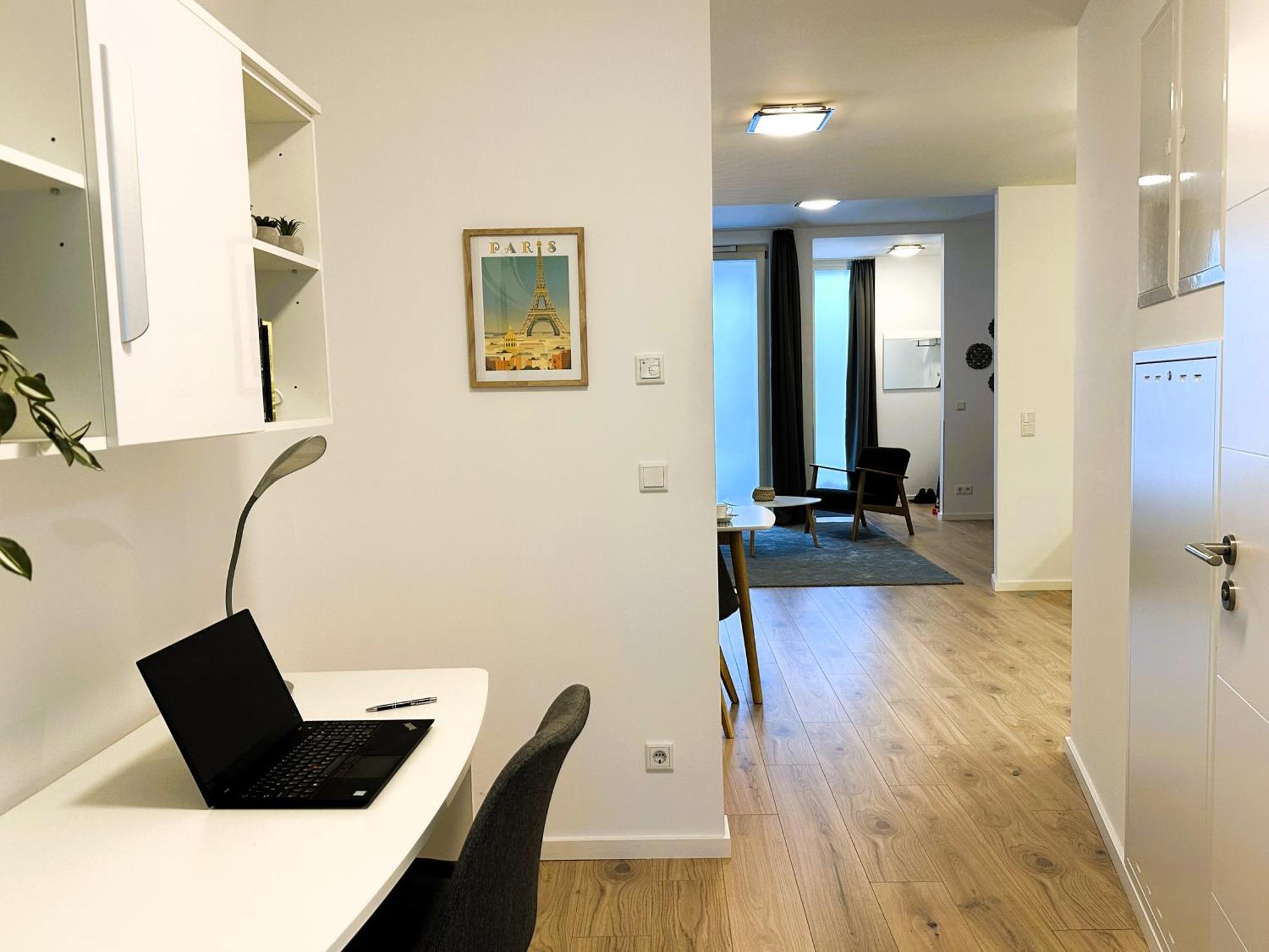 Bohnapartments - Nordkap-Suiten - Gratis Parkplatz - Moderner Neubau - Erdgeschoss - Fussbodenheizung エアフルト 部屋 写真