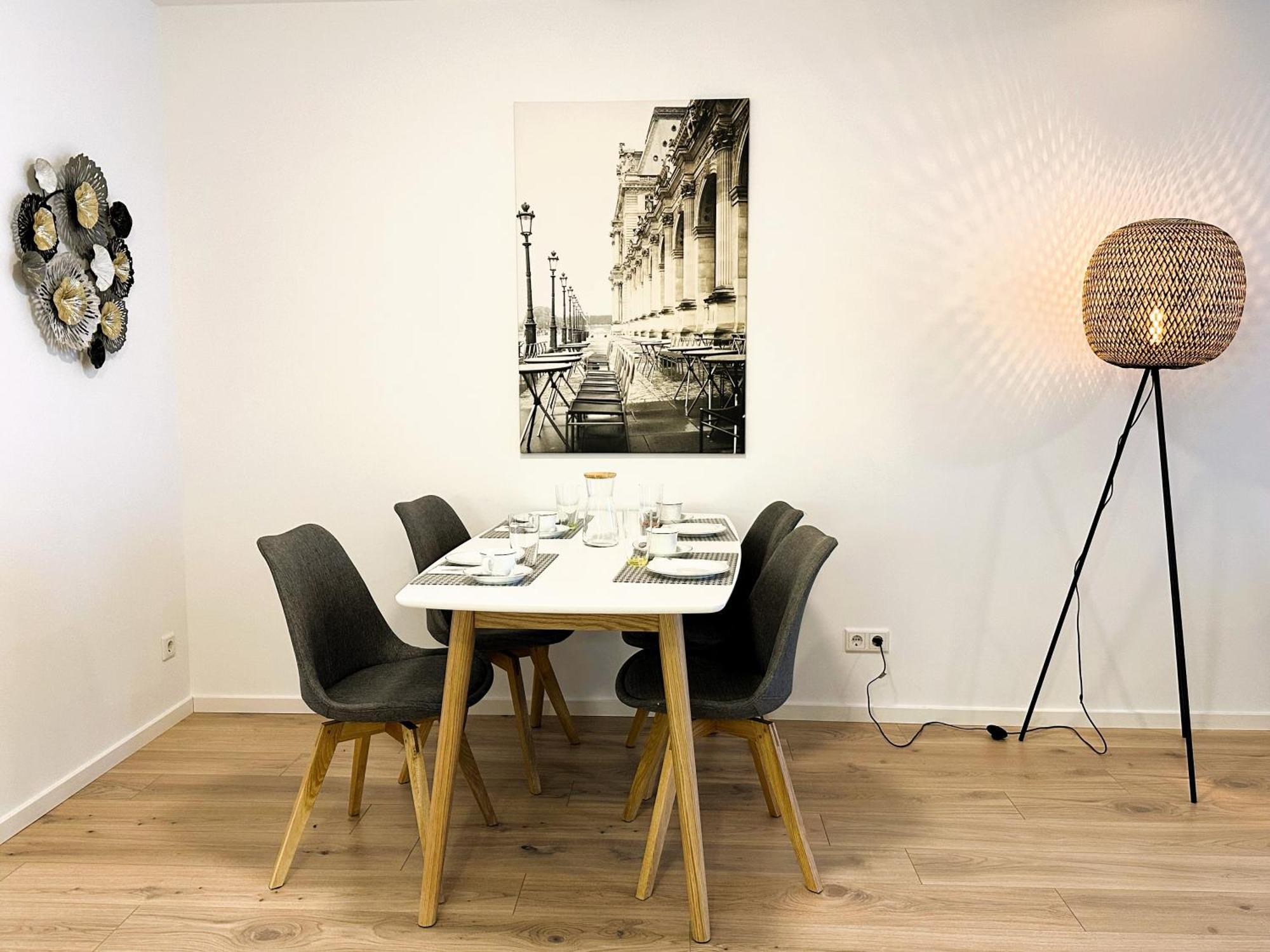 Bohnapartments - Nordkap-Suiten - Gratis Parkplatz - Moderner Neubau - Erdgeschoss - Fussbodenheizung エアフルト エクステリア 写真
