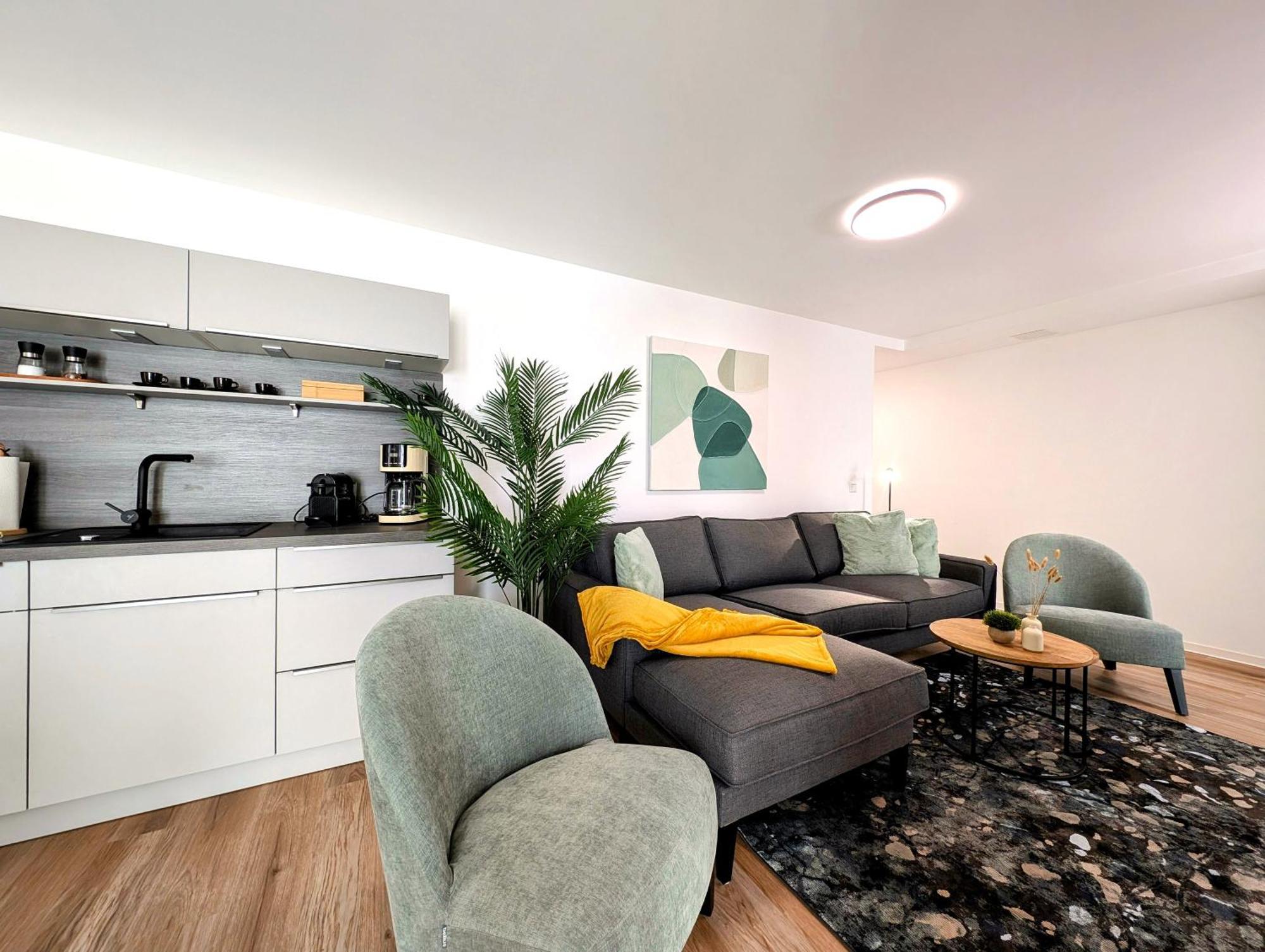 Bohnapartments - Nordkap-Suiten - Gratis Parkplatz - Moderner Neubau - Erdgeschoss - Fussbodenheizung エアフルト エクステリア 写真