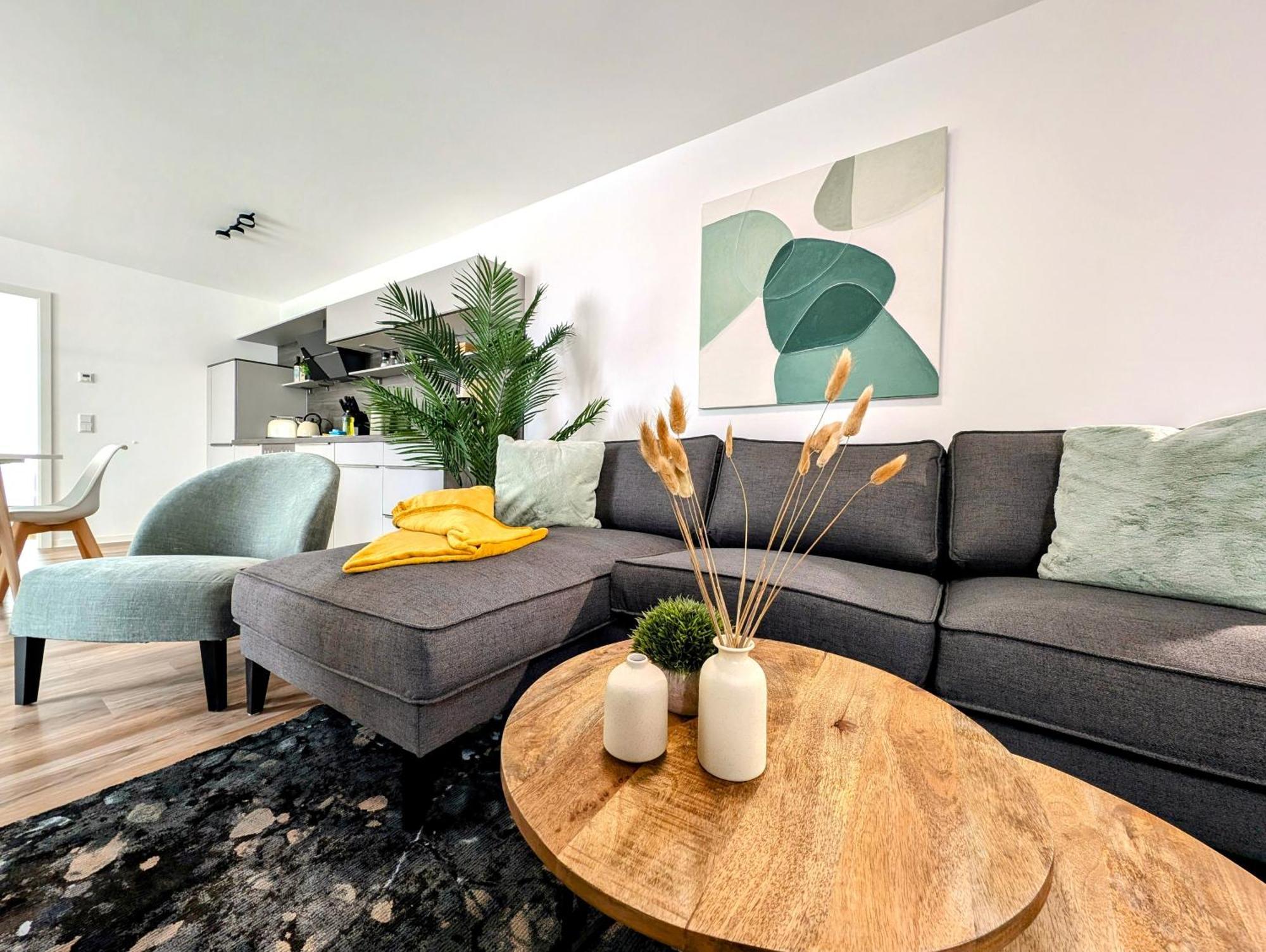 Bohnapartments - Nordkap-Suiten - Gratis Parkplatz - Moderner Neubau - Erdgeschoss - Fussbodenheizung エアフルト エクステリア 写真