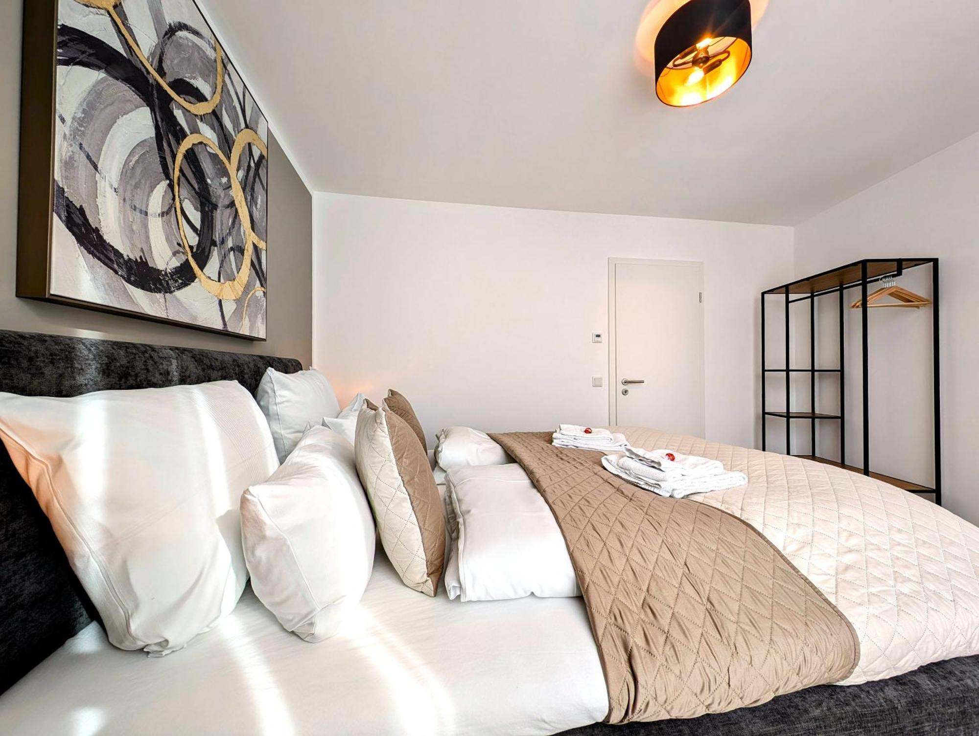 Bohnapartments - Nordkap-Suiten - Gratis Parkplatz - Moderner Neubau - Erdgeschoss - Fussbodenheizung エアフルト 部屋 写真