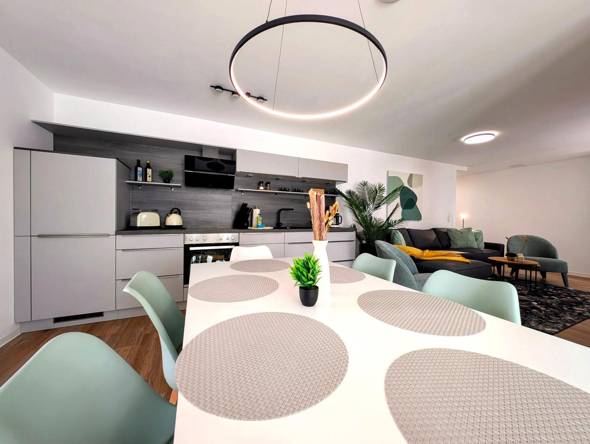 Bohnapartments - Nordkap-Suiten - Gratis Parkplatz - Moderner Neubau - Erdgeschoss - Fussbodenheizung エアフルト エクステリア 写真