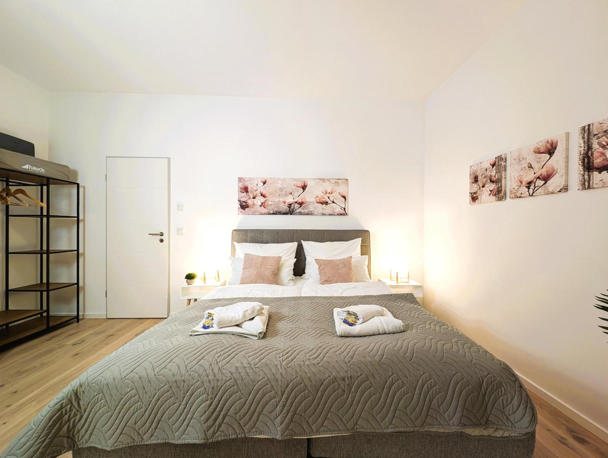 Bohnapartments - Nordkap-Suiten - Gratis Parkplatz - Moderner Neubau - Erdgeschoss - Fussbodenheizung エアフルト エクステリア 写真