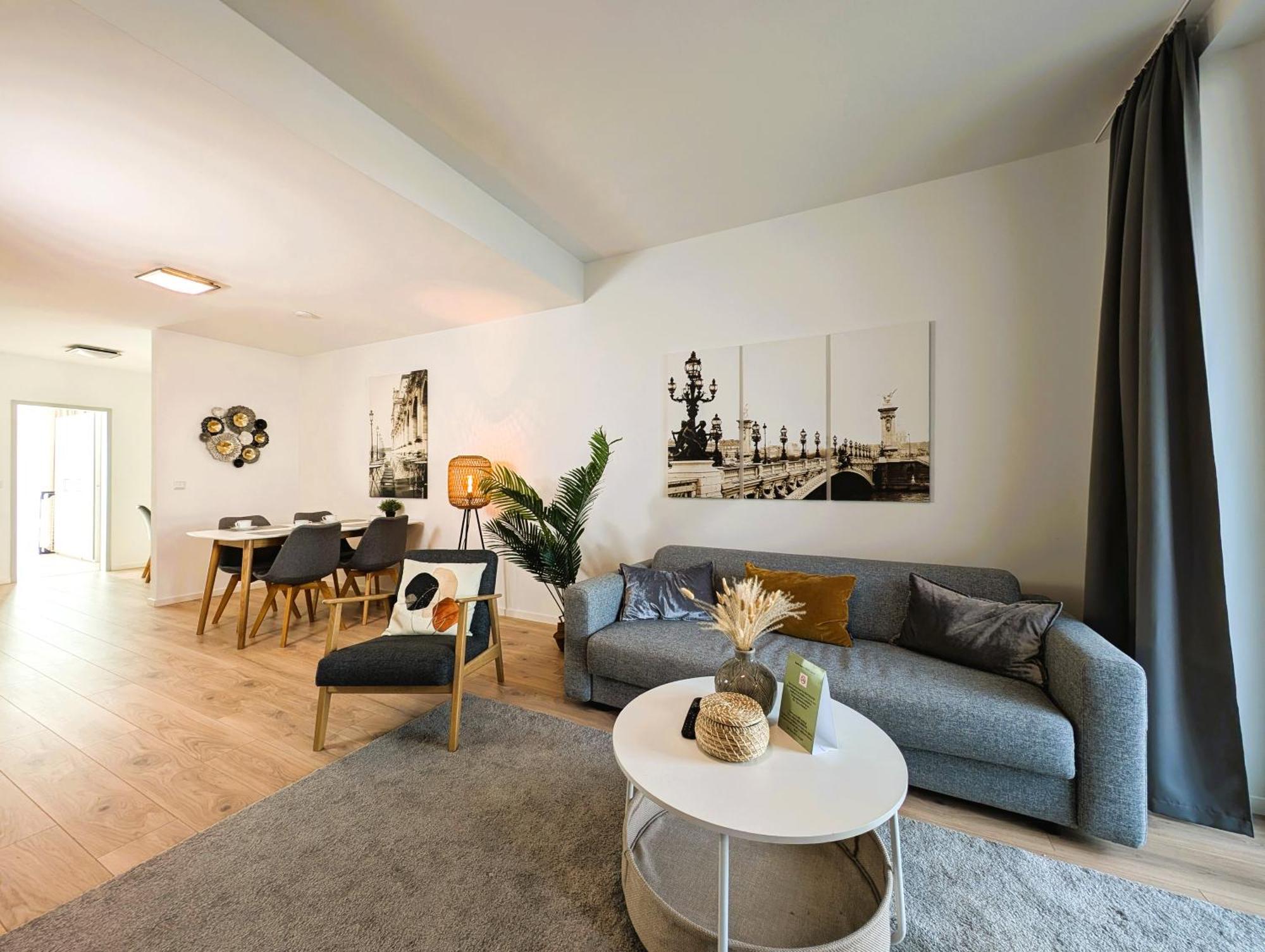 Bohnapartments - Nordkap-Suiten - Gratis Parkplatz - Moderner Neubau - Erdgeschoss - Fussbodenheizung エアフルト エクステリア 写真