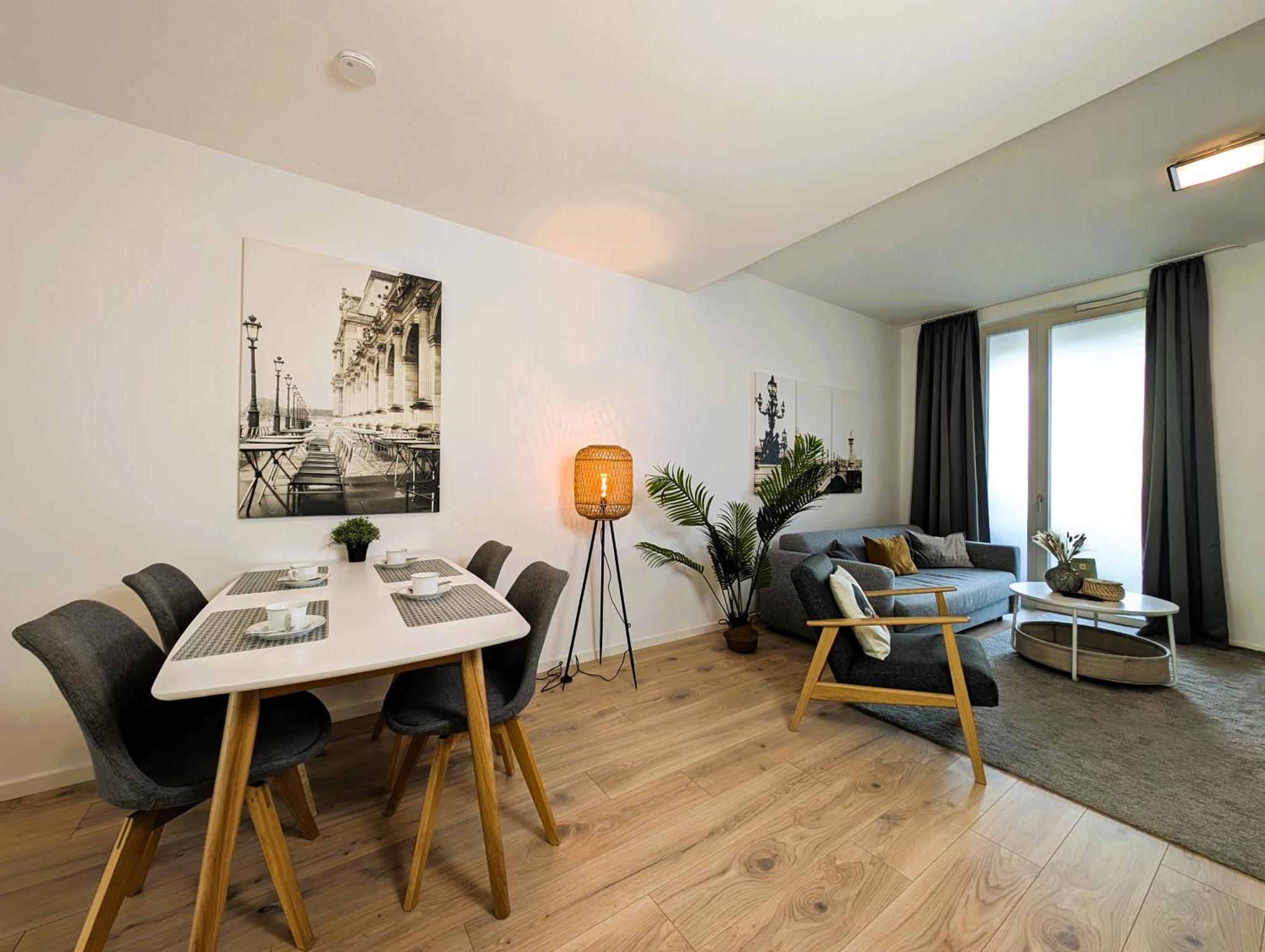 Bohnapartments - Nordkap-Suiten - Gratis Parkplatz - Moderner Neubau - Erdgeschoss - Fussbodenheizung エアフルト エクステリア 写真